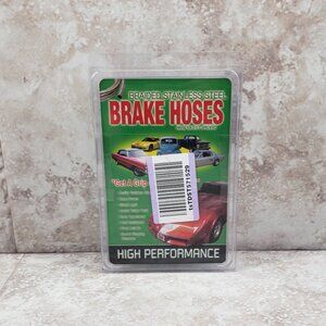 63- 82 Braided Brake Hoses Corvette DOT High Performance Stainless Steel Kit Set